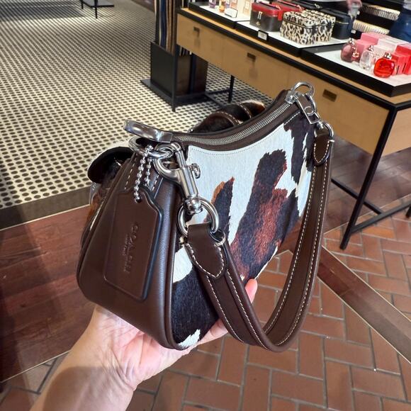 Coach Ashton Bag With Cow Print CCC83 cow printed haircalf/Sv/Cow Multi - Picture 6 of 14